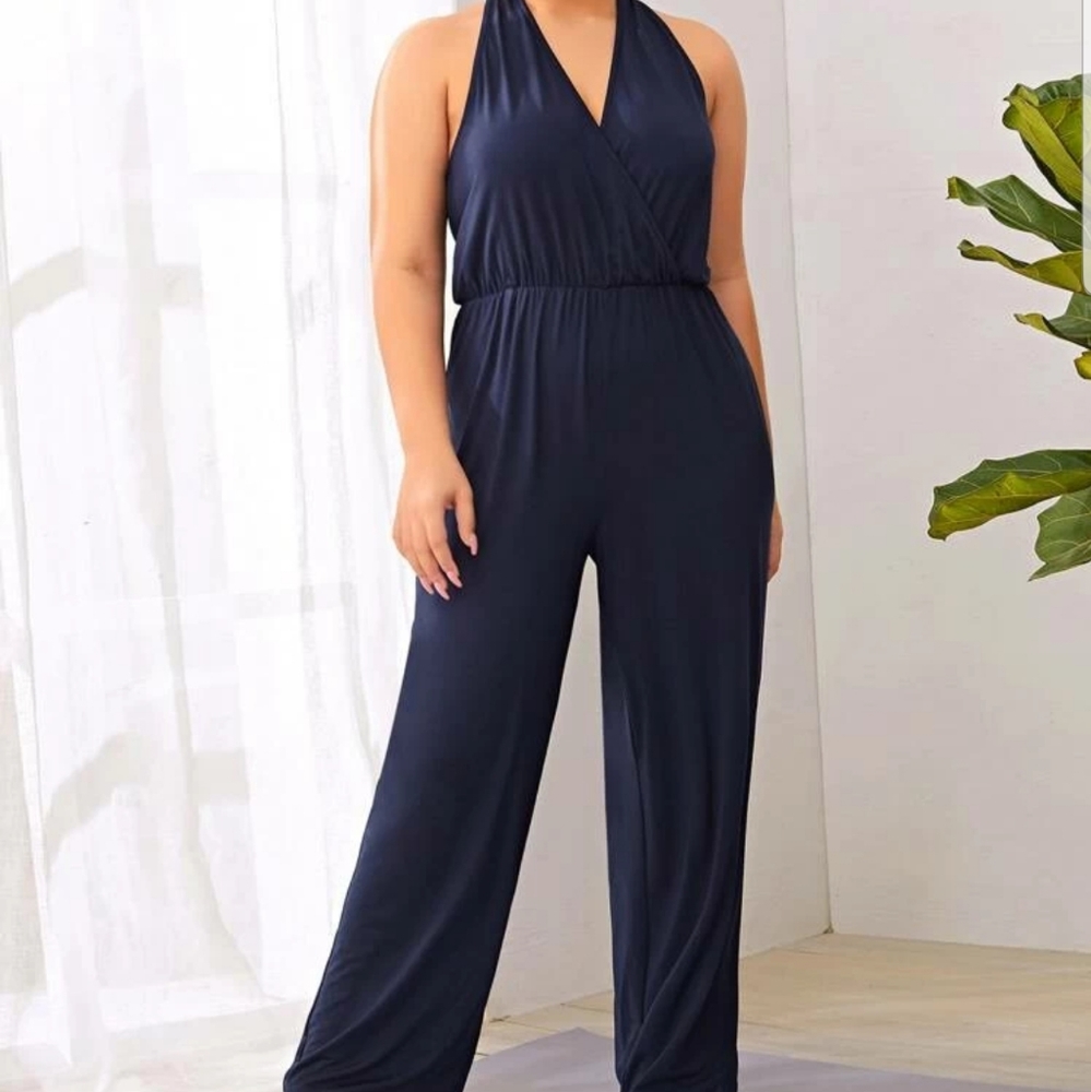 Brand New Cute Navy Blue Romper